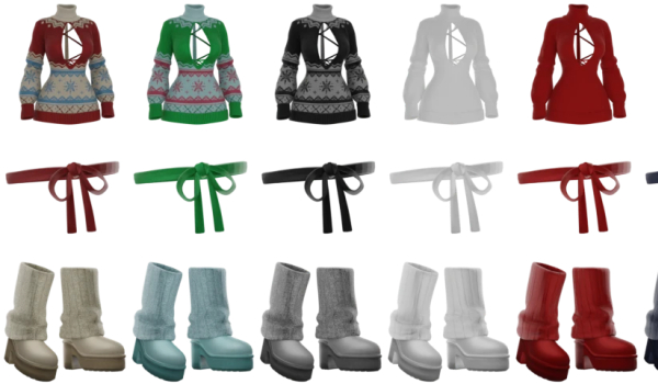 《赛博朋克2077》温馨冬日套装MOD