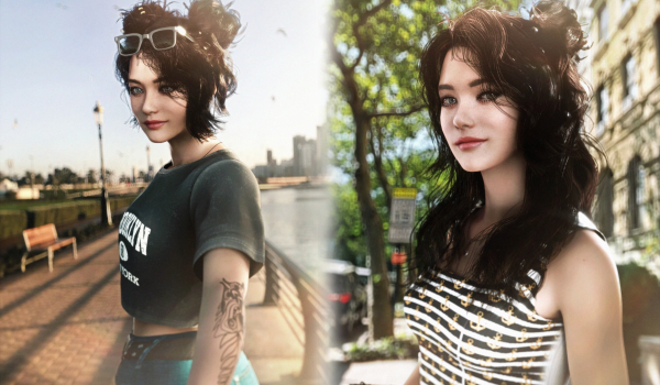 《賽博朋克2077》諾拉夢想家發型系列MOD