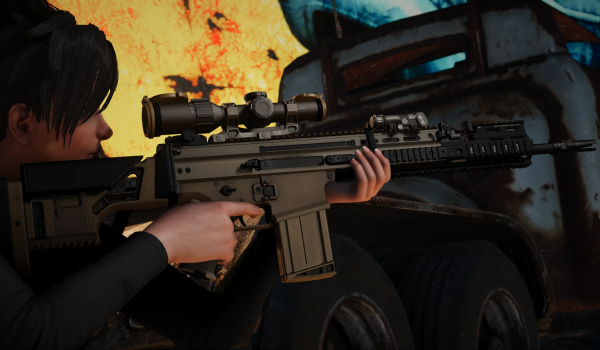 《辐射4》FN SCAR H突击步枪MOD