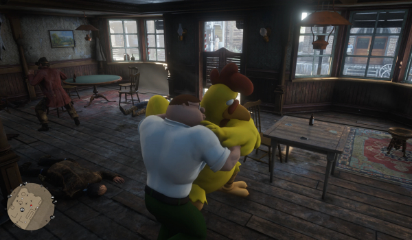 《荒野大鏢客2》巨人厄尼雞堡壘之夜風格MOD