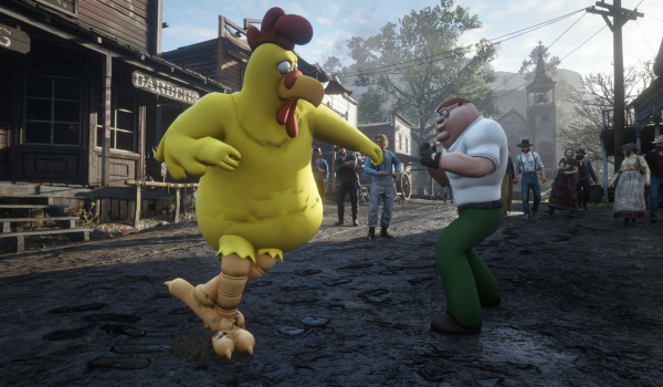 《荒野大鏢客2》巨人厄尼雞堡壘之夜風格MOD