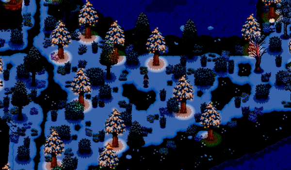 《星露谷物语》发光树灯MOD