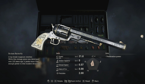 《生化危机4：重制版》M1851狼毒替换破碎蝴蝶MOD