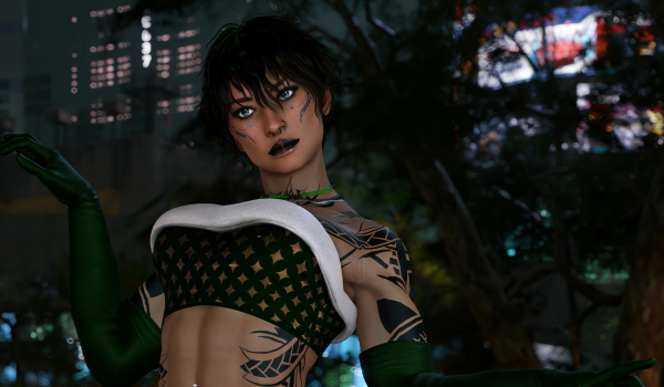 《赛博朋克2077》圣诞主题套装MOD