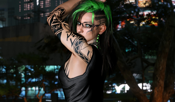 《赛博朋克2077》凯特琳飒爽发型CCXL版MOD