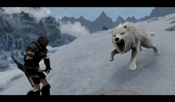 《上古卷轴5:天际重制版》恐狼(史前内容系列)特别版MOD