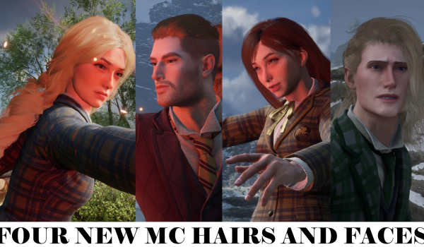 《霍格沃茨之遗》四位主角面容与发型MOD