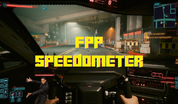 《赛博朋克2077》第一人称速度仪表MOD