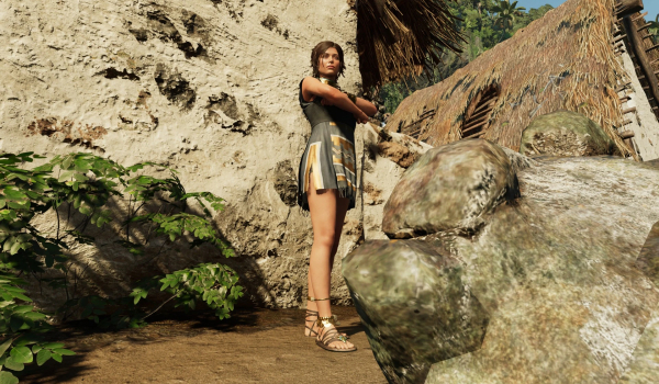 《古墓丽影：暗影》清凉蓝鹭束腰外服装扮MOD