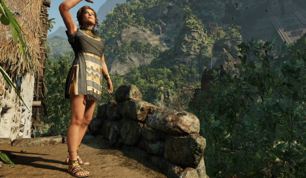 《古墓丽影：暗影》清凉蓝鹭束腰外服装扮MOD