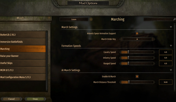 《骑马与砍杀2》行军有序MOD