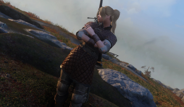 《上古卷轴5:天际重制版》无畏少女女性护甲MOD