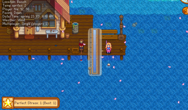 《星露谷物语》完美捕获连击动态经验值系统MOD