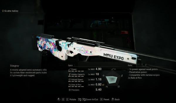 《生化危机4：重制版》AWM初音未来演唱会限定版MOD