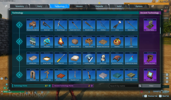 《幻兽帕鲁》科技树重制版MOD