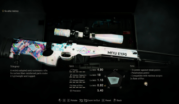 《生化危机4：重制版》AWM初音未来演唱会限定版MOD