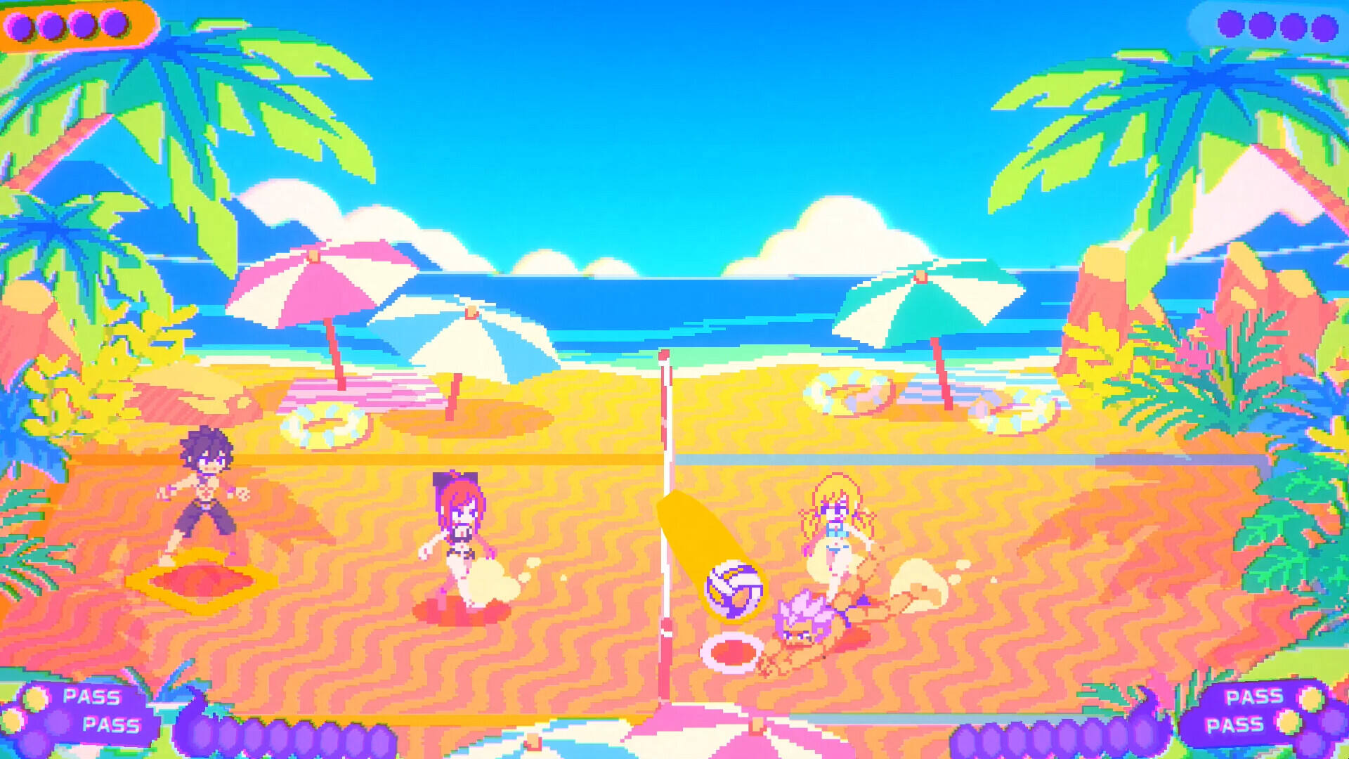 妖精的尾巴：爆裂沙滩排球截图