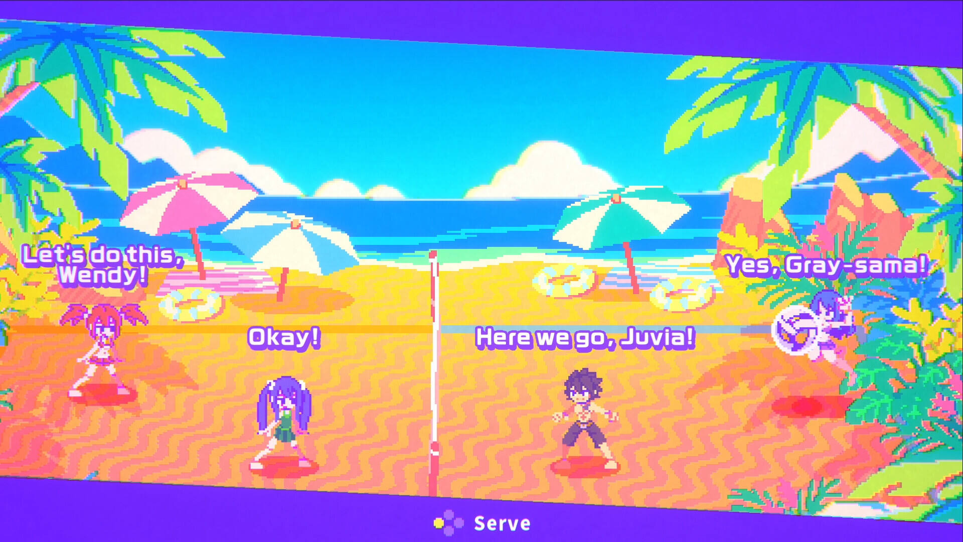 妖精的尾巴：爆裂沙滩排球截图