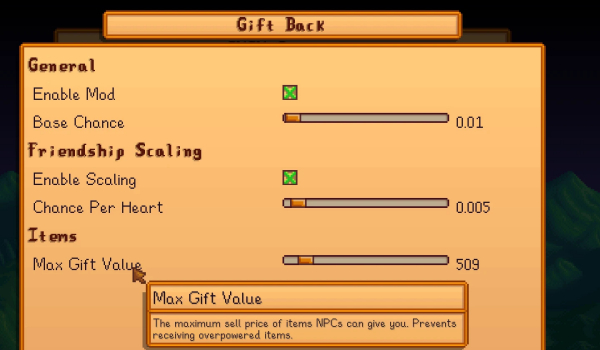 《星露谷物语》NPC回礼系统重制版MOD