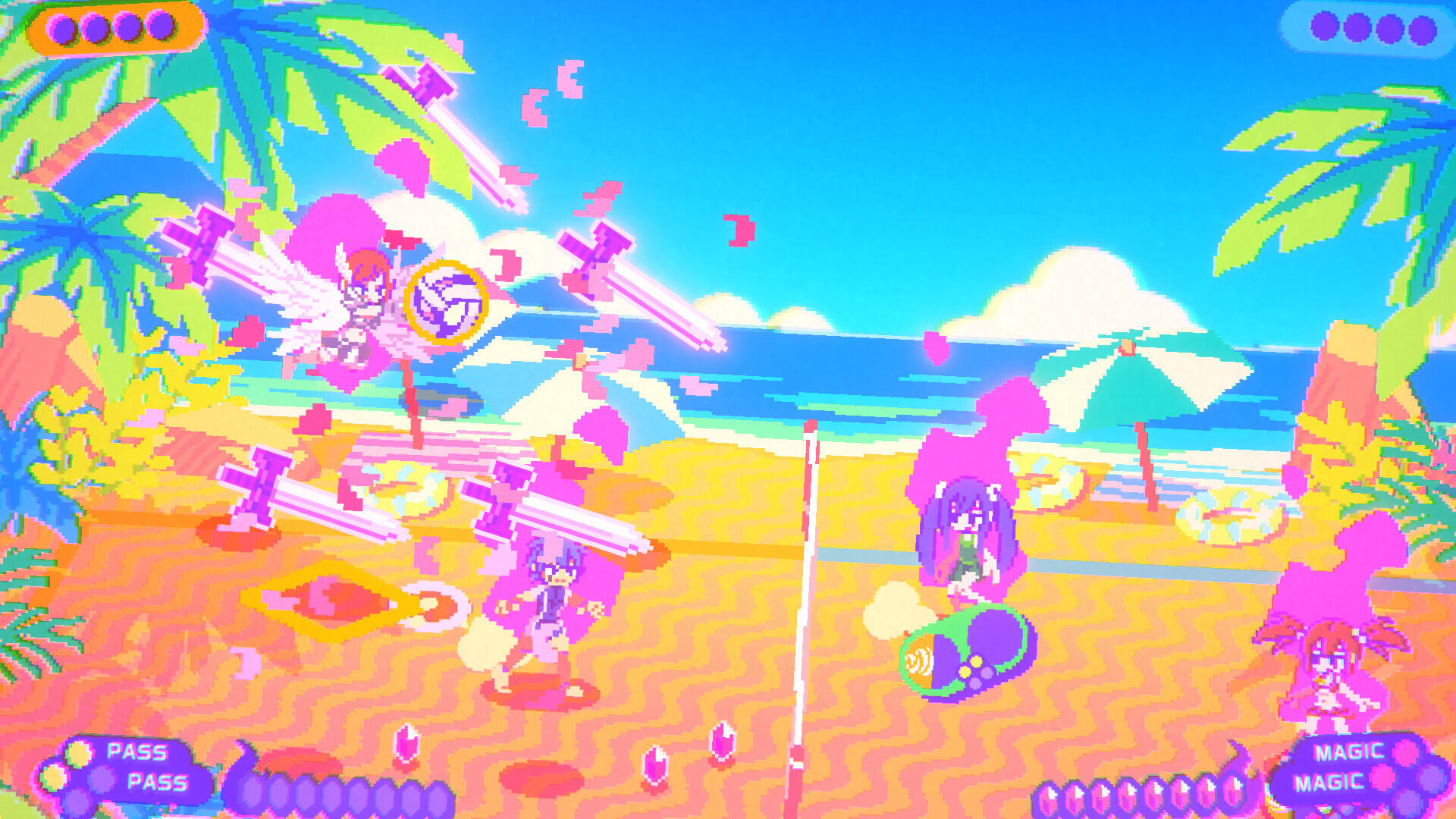 妖精的尾巴：爆裂沙滩排球截图