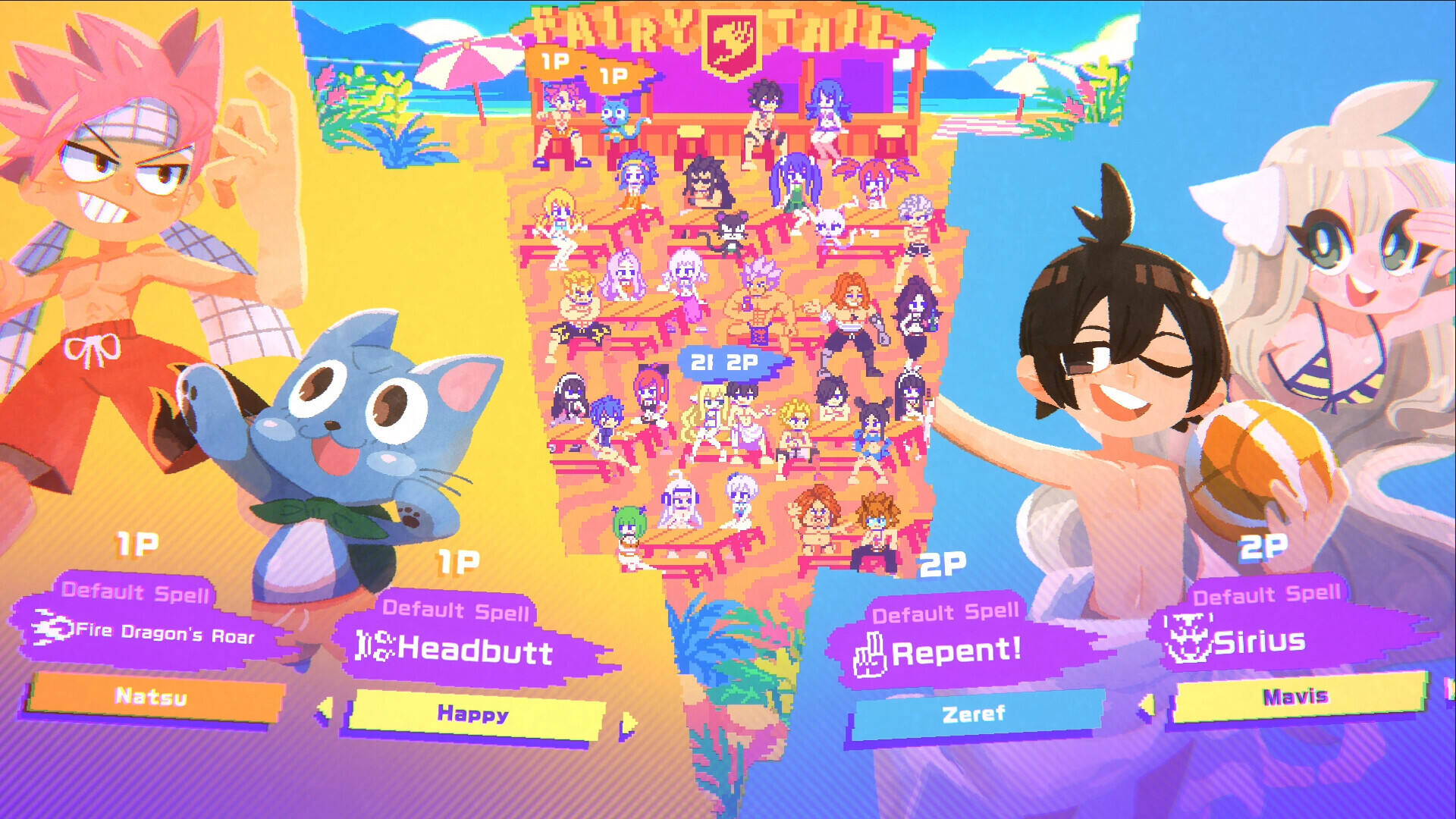 妖精的尾巴：爆裂沙滩排球截图