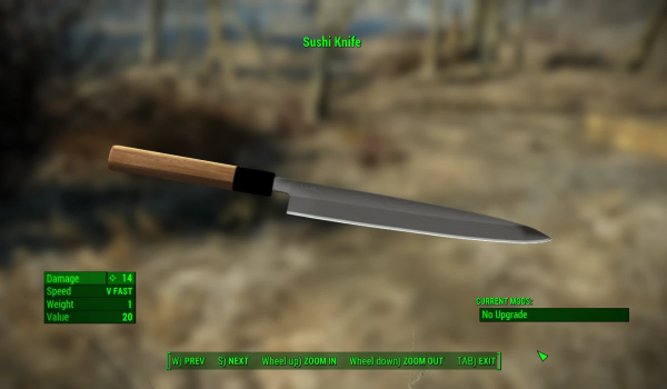《辐射4》寿司刀柳刃MOD
