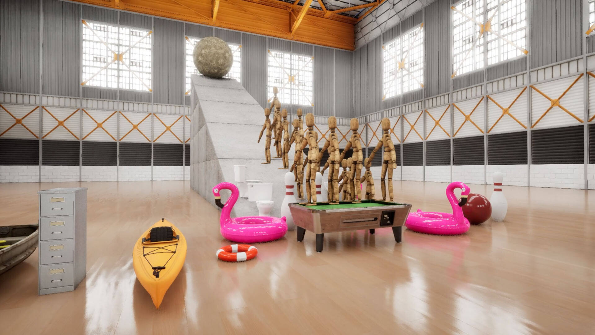 RMF的布偶物理实验截图