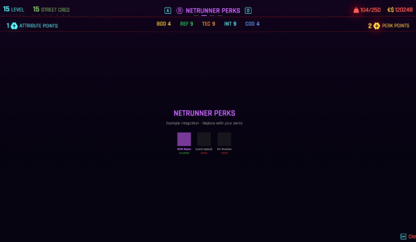 《赛博朋克2077》自定义专长框架MOD