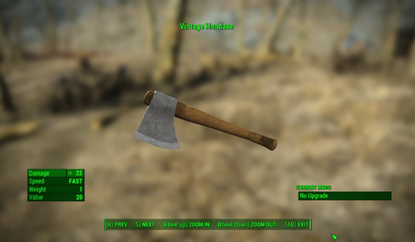 《辐射4》古典手斧MOD