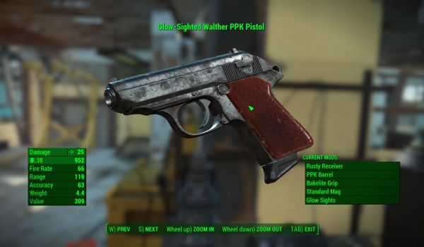 《辐射4》瓦尔特PPK手枪MOD