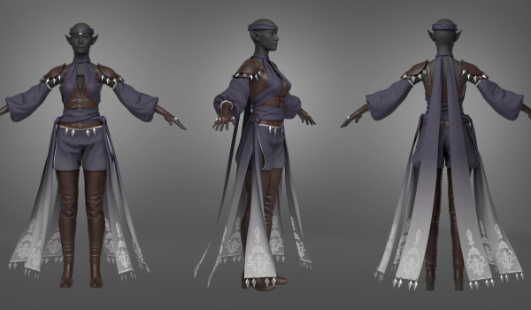 《博德之门3》暗舞者服饰艾莉丝翠剑舞者服装MOD