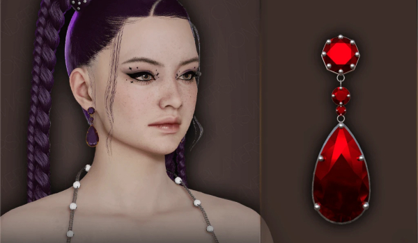 《InZOI》钻石垂坠耳环MOD