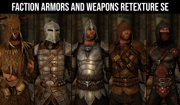 《上古卷轴5：天际重制版》阵营护甲与武器材质重制版MOD
