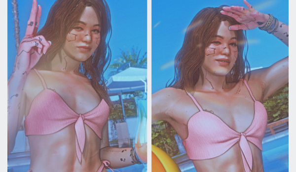 《赛博朋克2077》阿萨伊发型女版MOD