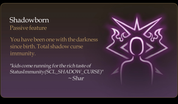 《博德之门3》暗影术士暗影诅咒免疫被动MOD