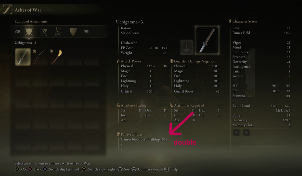 《艾尔登法环》双倍出血效果MOD
