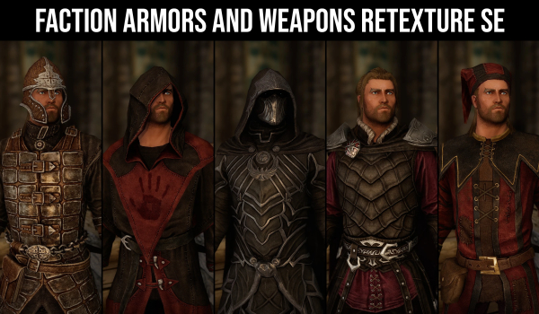 《上古卷轴5：天际重制版》阵营护甲与武器材质重制版MOD