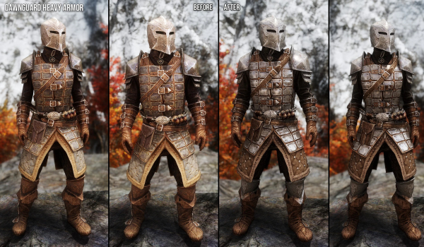 《上古卷轴5：天际重制版》阵营护甲与武器材质重制版MOD