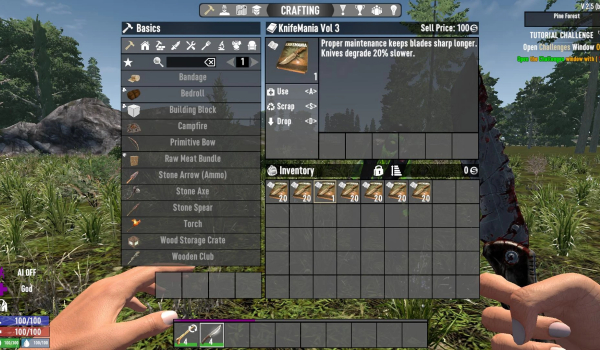 《七日杀》飞刀狂热飞刀技能书MOD