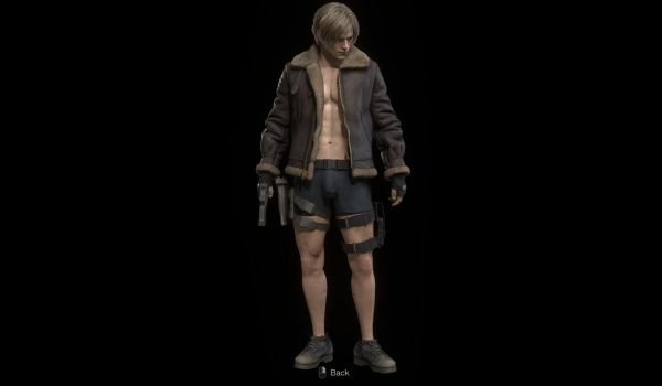 《生化危机4：重制版》无上衣短裤版里昂MOD