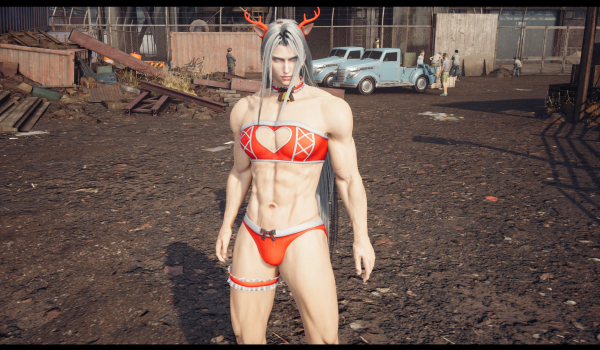 《最终幻想7:重制版》圣诞假日版萨菲罗斯MOD