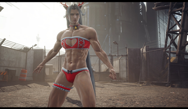 《最终幻想7:重制版》圣诞假日版萨菲罗斯MOD