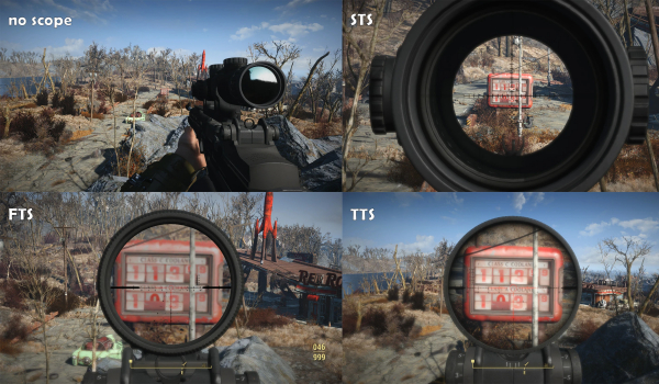 《辐射4》真实穿镜瞄具MOD