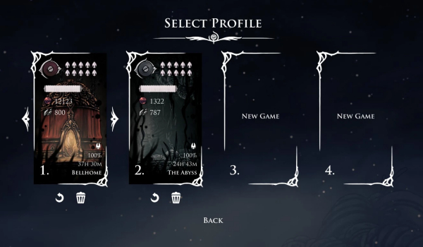 《空洞骑士：丝之歌》100%完成度存档与钢铁之魂模式100%存档