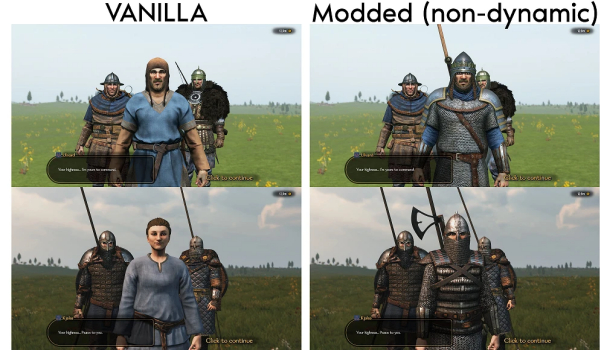 《骑马与砍杀2战帆》动态领主装备MOD