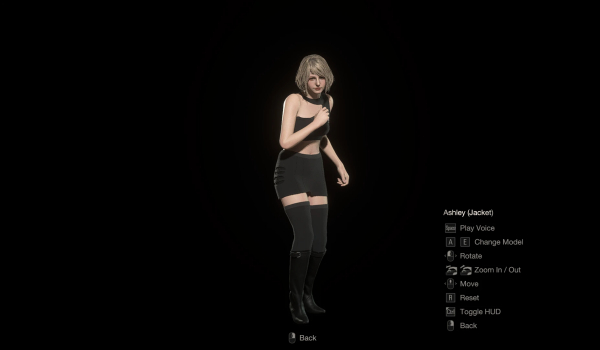 《生化危机4:重制版》阿什莉可爱黑色侧开裙MOD