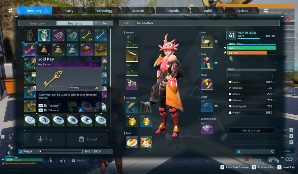 《幻兽帕鲁》钥匙是关键物品MOD