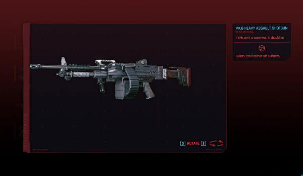 《赛博朋克2077》MK8重型突击霰弹枪MOD