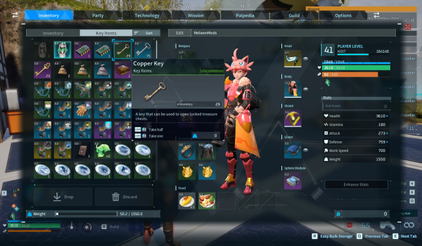 《幻兽帕鲁》钥匙是关键物品MOD