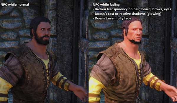 《上古卷轴5：天际重制版》移除淡出NPC效果MOD